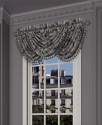 Five Queens Court Davinci Window Waterfall Valance, 33" x 43"