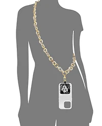 Anne Klein Women's Ivory Acetate Crossbody iPhone Chain