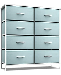 Sorbus 8 Drawers Dresser- Storage Unit with Steel Frame, Wood Top, Fabric Bins - for Bedroom, Closet, Office, and more