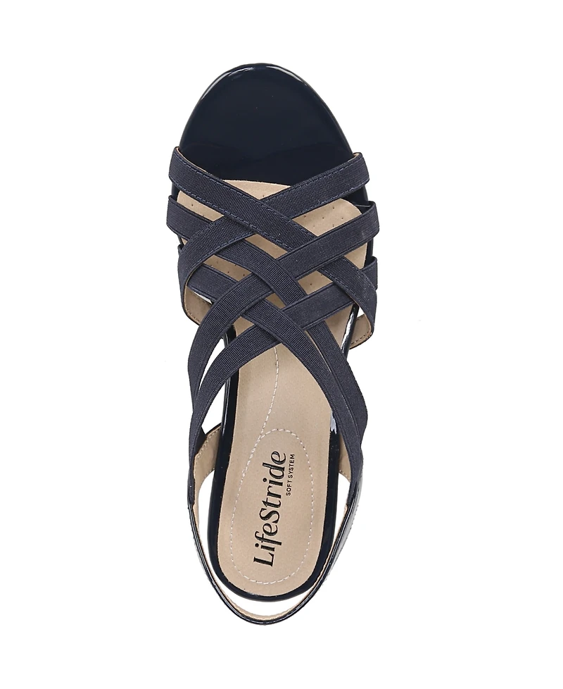 LifeStride Yung Strappy Wedge Sandals