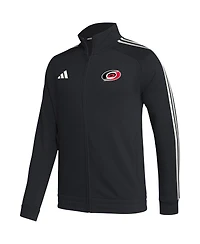 Men's adidas Black Carolina Hurricanes Raglan Full-Zip Track Jacket