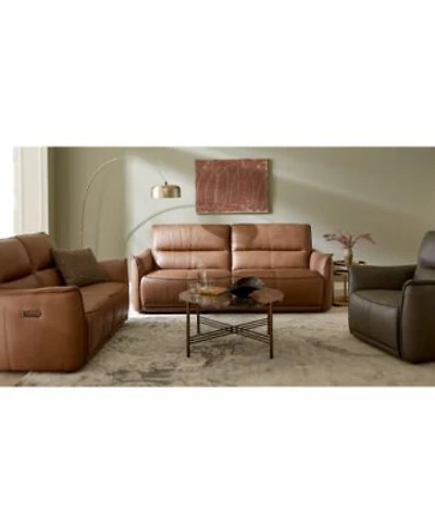 Polner Leather Sofa Collection Created For Macys