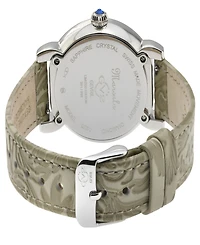 GV2 by Gevril Women's Marsala Cream Leather Watch 37mm