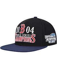 Men's Mitchell & Ness Black Boston Red Sox World Series Champs Snapback Hat