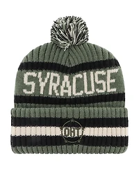 Men's '47 Brand Green Syracuse Orange Oht Military-Inspired Appreciation Bering Cuffed Knit Hat with Pom