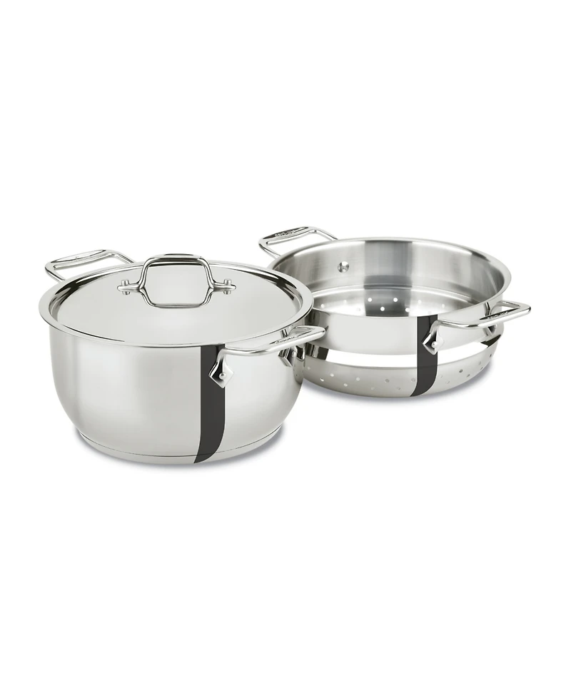 All-Clad Stainless Steel 5 Qt. Covered Multi Pot with Steamer Insert