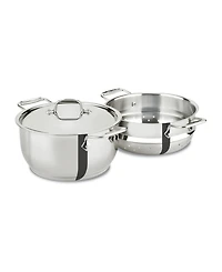 All-Clad Stainless Steel 5 Qt. Covered Multi Pot with Steamer Insert
