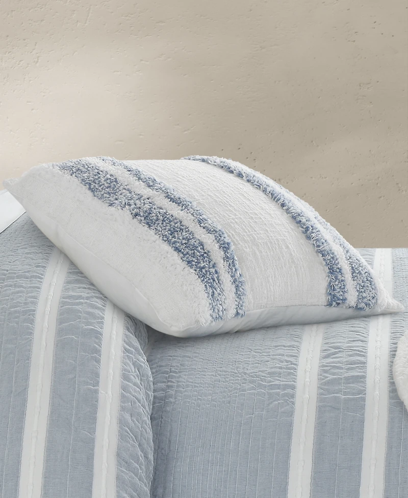 White Sand Beachwood Decorative Pillow, 18" x 18"