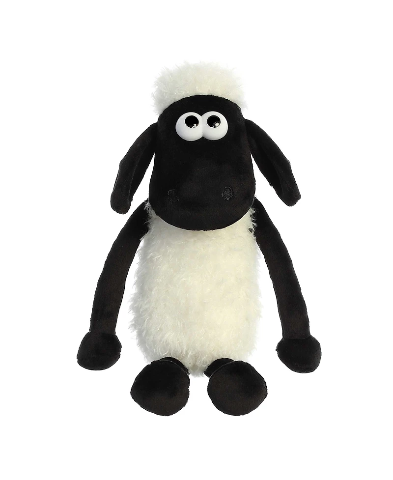 Aurora Medium Shaun The Sheep Playful Plush Toy White 11"