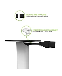 Kanto SP26PL 26" Bookshelf Speaker Stands with Rotating Top Plates and Cable Management - Pair