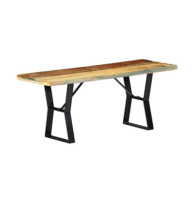 Bench 43.3" Solid Reclaimed Wood