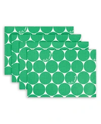 kate spade new york Joy Dot Reversible Placemats 4 Pack Set, 13" x 19"