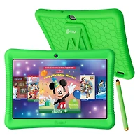 Contixo 10"Kids Tablet 32GB, Includes 80+ Disney Storybooks & Stickers, Kid-Proof Case with Kickstand & Stylus, (2024 Model)