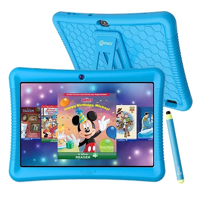 Contixo 10"Kids Tablet 32GB, Includes 80+ Disney Storybooks & Stickers, Kid-Proof Case with Kickstand Stylus, (2024 Model)