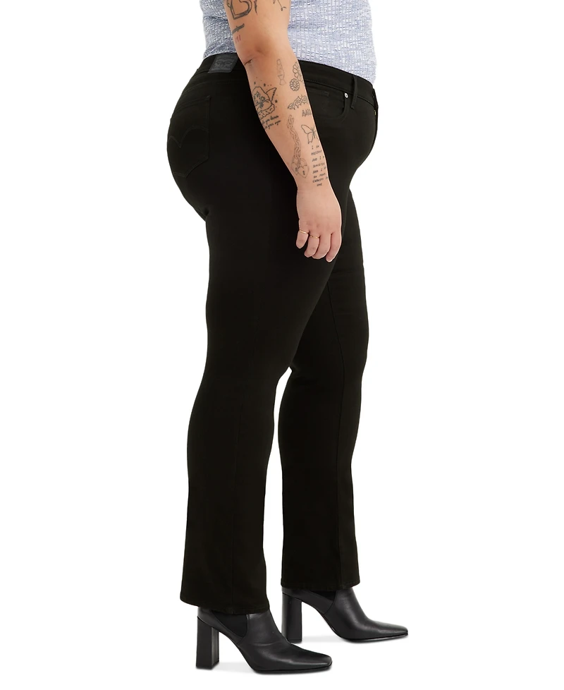 Levi's Trendy Plus 314 Mid-Rise Shaping Straight-Leg Jeans