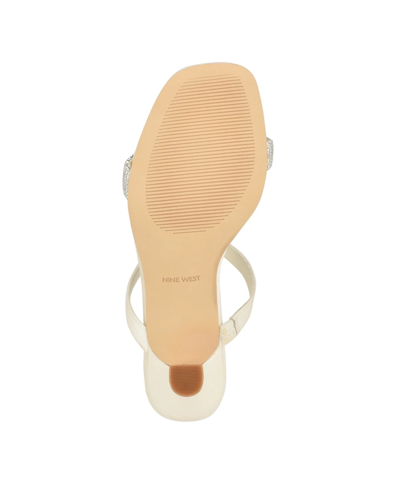 Nine West Women's Shimme Bridal Tapered Heel Dress Sandals