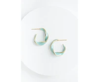 Starfish Project With a Twist Hoops in Mint Earrings