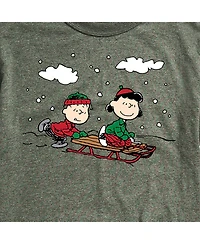 Airwaves Men's Peanuts Holidays Short Sleeve T-shirt