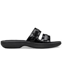 Clarks Women's Cloudsteppers Breeze Piper Comfort Slide Sandals