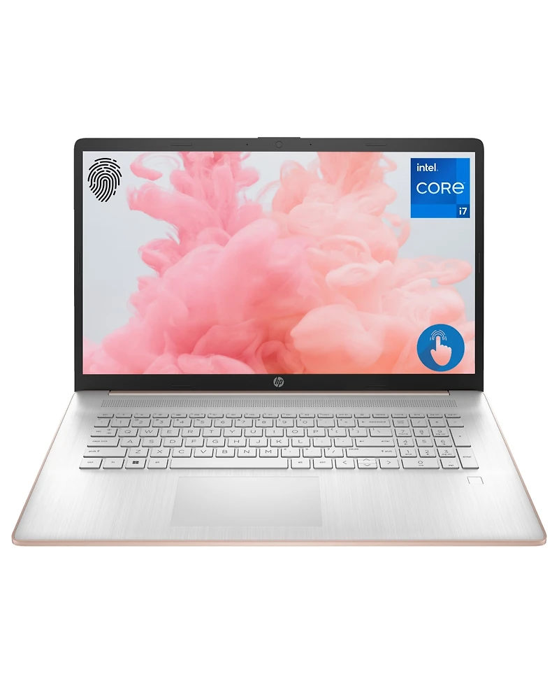 Hp Essential 17.3" Laptop Intel Core i7-1355U 8GB Ram 512GB Ssd Windows 11 Home Hd+ Touchscreen - Pale Rose Gold