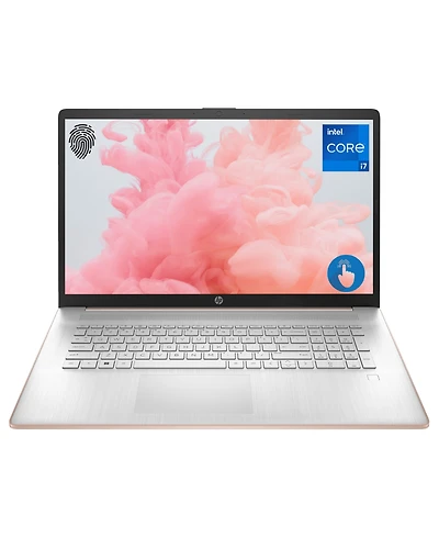 Hp Essential 17.3" Laptop Intel Core i7-1355U 8GB Ram 512GB Ssd Windows 11 Home Hd+ Touchscreen - Pale Rose Gold