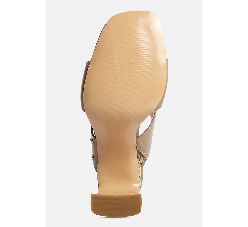 Alodia Slim Block Heel Sandals