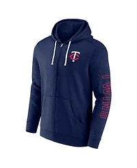 Men's Fanatics Navy Minnesota Twins Offensive Line Up Full-Zip Hoodie