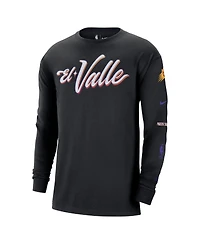 Men's Nike Black Phoenix Suns 2023/24 City Edition Max90 Expressive Long Sleeve T-shirt