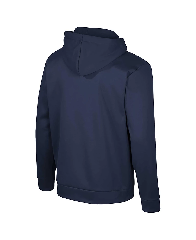 Men's Colosseum Navy Notre Dame Fighting Irish Quarter-Zip Hoodie