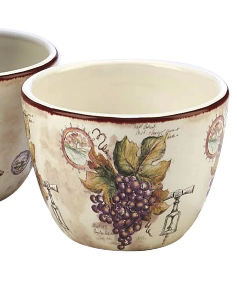 Certified International Vintners Journal 4-Pc. Tidbit Bowl