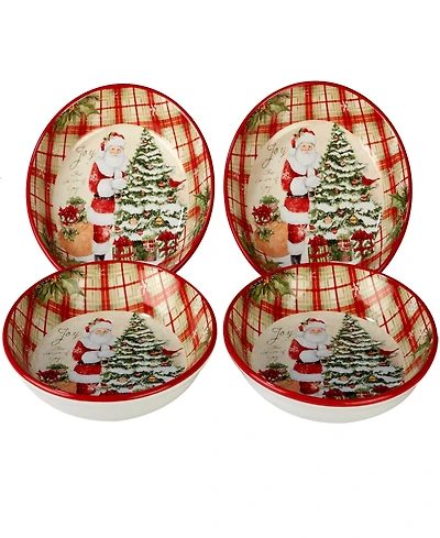 Certified International Holiday Wishes 4-Pc. Soup/Pasta