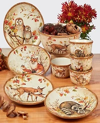 Pine Forest Set of 4 Ice Cream Bowl
