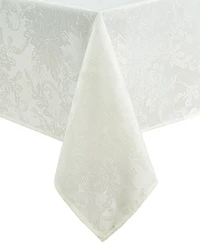 Elrene Poinsettia Elegance Jacquard Holiday Tablecloth