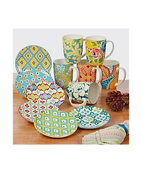 Damask Floral Set of 6 Mugs