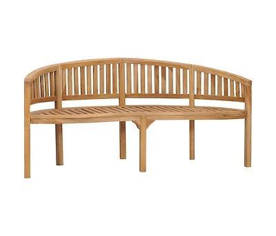 Banana Bench 70.9" Solid Teak Wood