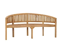 Banana Bench 70.9" Solid Teak Wood