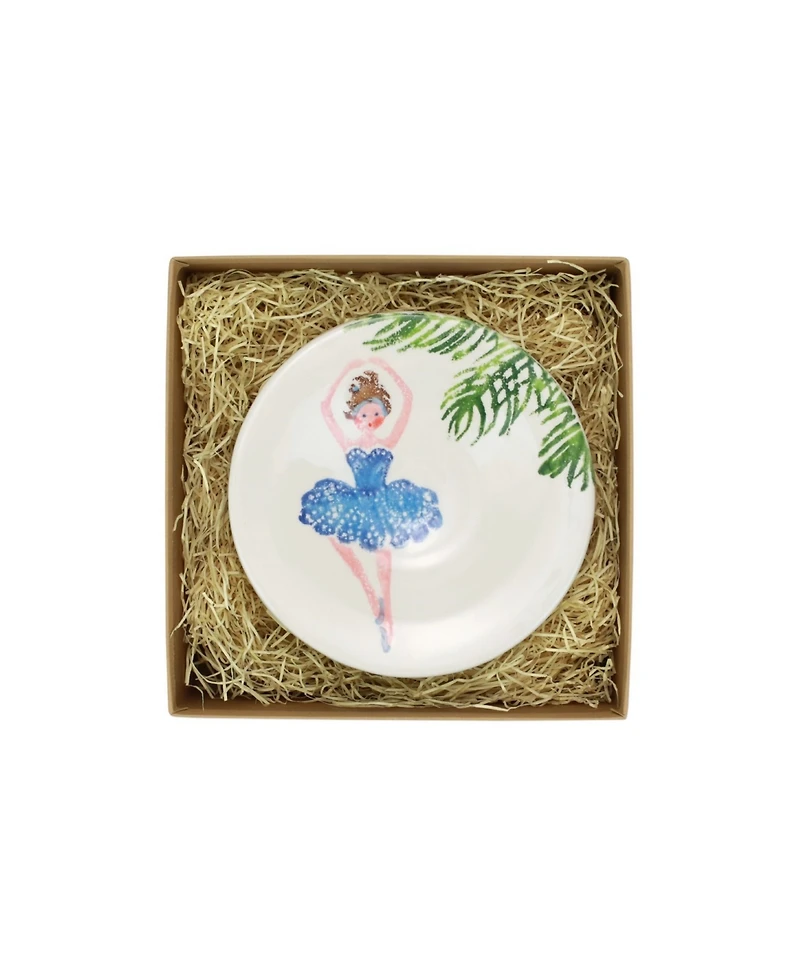 Vietri Nutcrackers Dinnerware Canape Plates, Set of 4