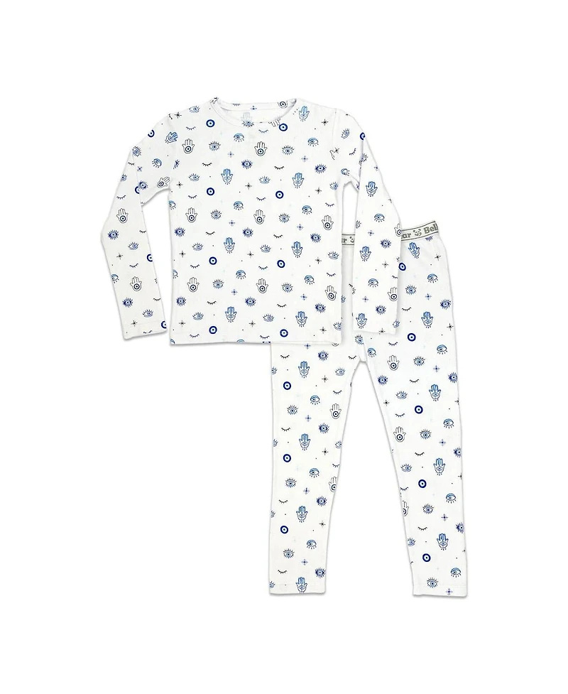 Bellabu Bear Toddler| Child Unisex Kids The Eye Set of 2 Piece Pajamas