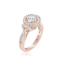 Suzy Levian New York Rose Sterling Silver Cubic Zirconia Anniversary Ring