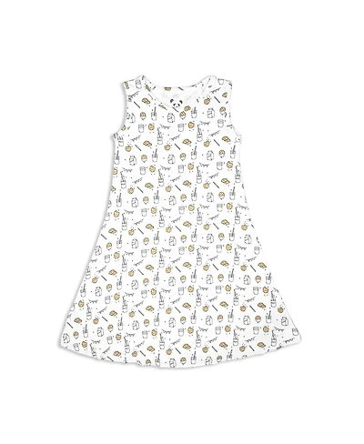 Bellabu Bear Toddler| Child Girls White Milk & Cookies Dress