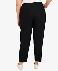 Alfred Dunner Plus Classic Allure Tummy Control Pull-On Average Length Pants