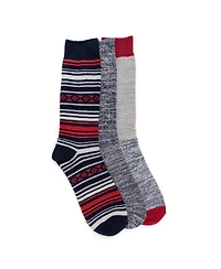 Muk Luks Men's 3 Pair Pack Microfiber Boot Socks