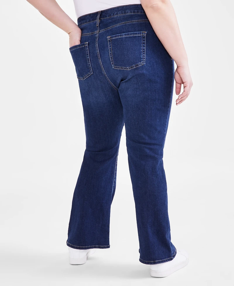 Style & Co Plus Mid-Rise Curvy Bootcut Jeans, Exclusively at Macy's