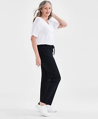Style & Co Women's Mid-Rise Drawstring-Waist Sweatpants, Created for Macy's