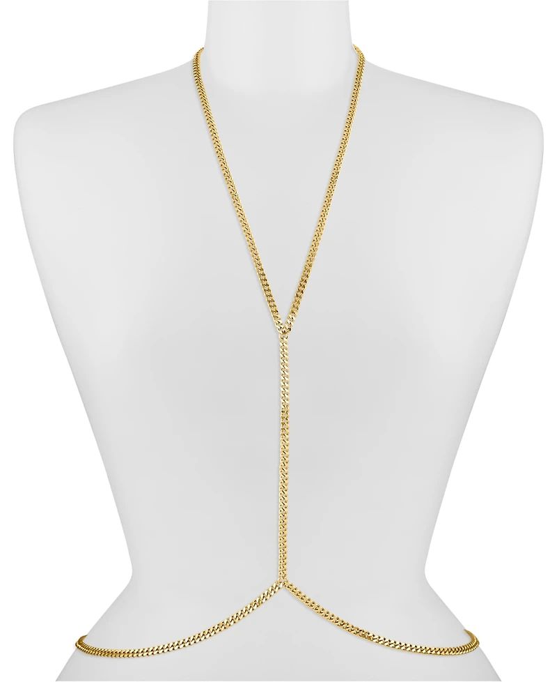 Oma The Label 18k Gold-Plated Cuban Link Body Chain