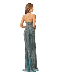 Lara Women's Halter Neck Dress with Keyhole