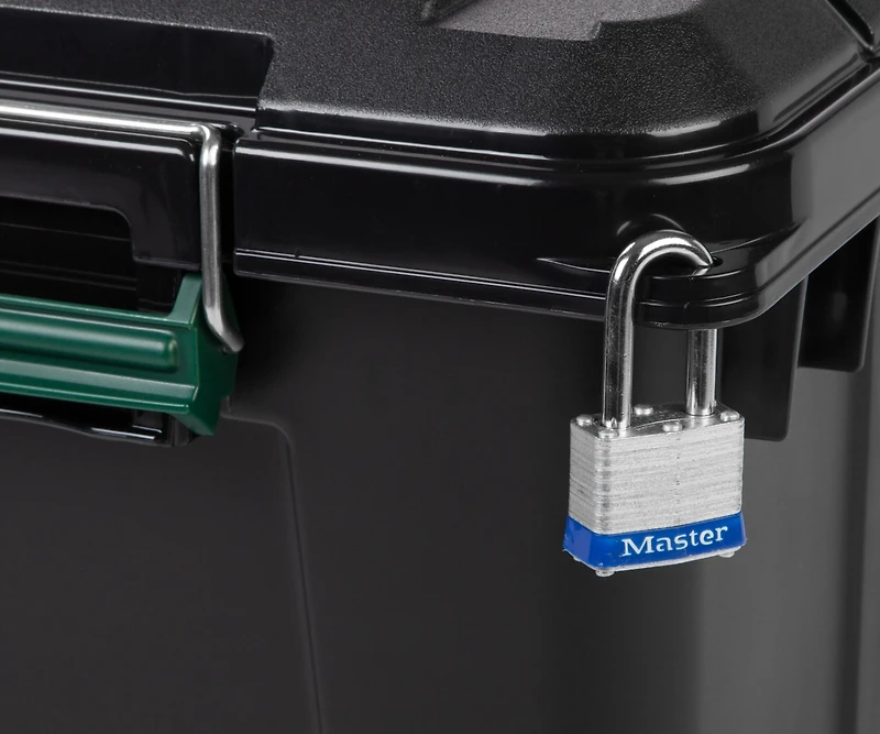 Iris 82 Quart WeatherPro Storage Box, Store-It-All Utility Tote, Black