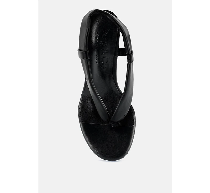 Singles Womens High Heeled Thong Sandals