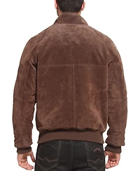 Landing Leathers Men Wwii Suede Leather Bomber Jacket