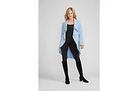 Lisa Duster Jacket With Draped Collar